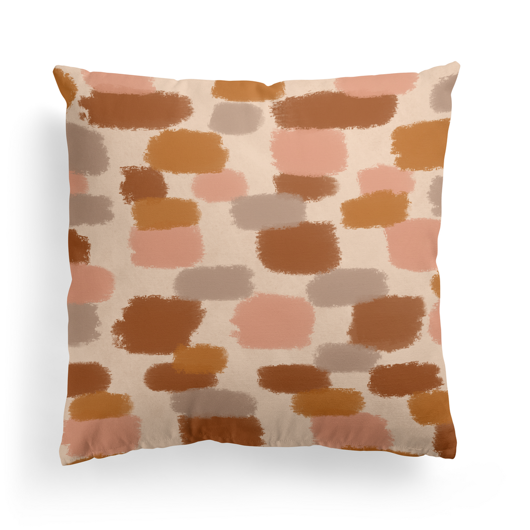 Boho Minimalist Abstract Pattern Throw Pillow
