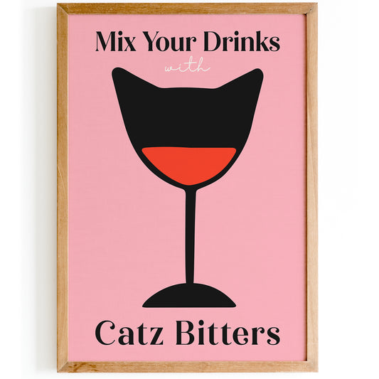 Beverage Catz Bitters Poster