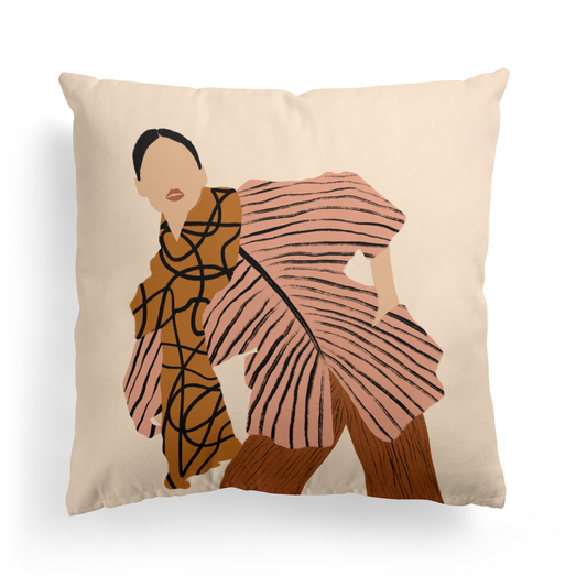 Fashion Vogue Inspired Woman Throw Pillow