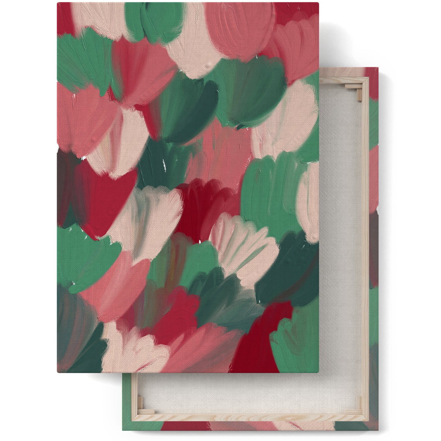 Colorful Abstract Floral Painted Canvas Print