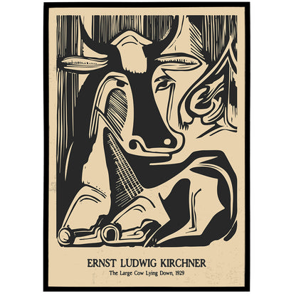 Kirchner, Lying Cow Poster