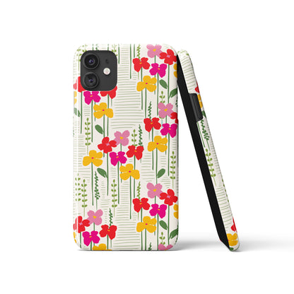 Farmhouse Meadow Pattern iPhone Case