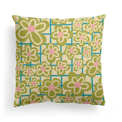 Vintage Floral Cute Throw Pillow
