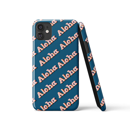 Aloha Lettering Pattern iPhone Case