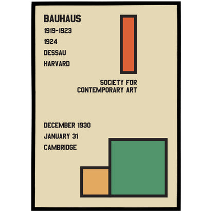 Contemporary Bauhaus Exhibition Poster