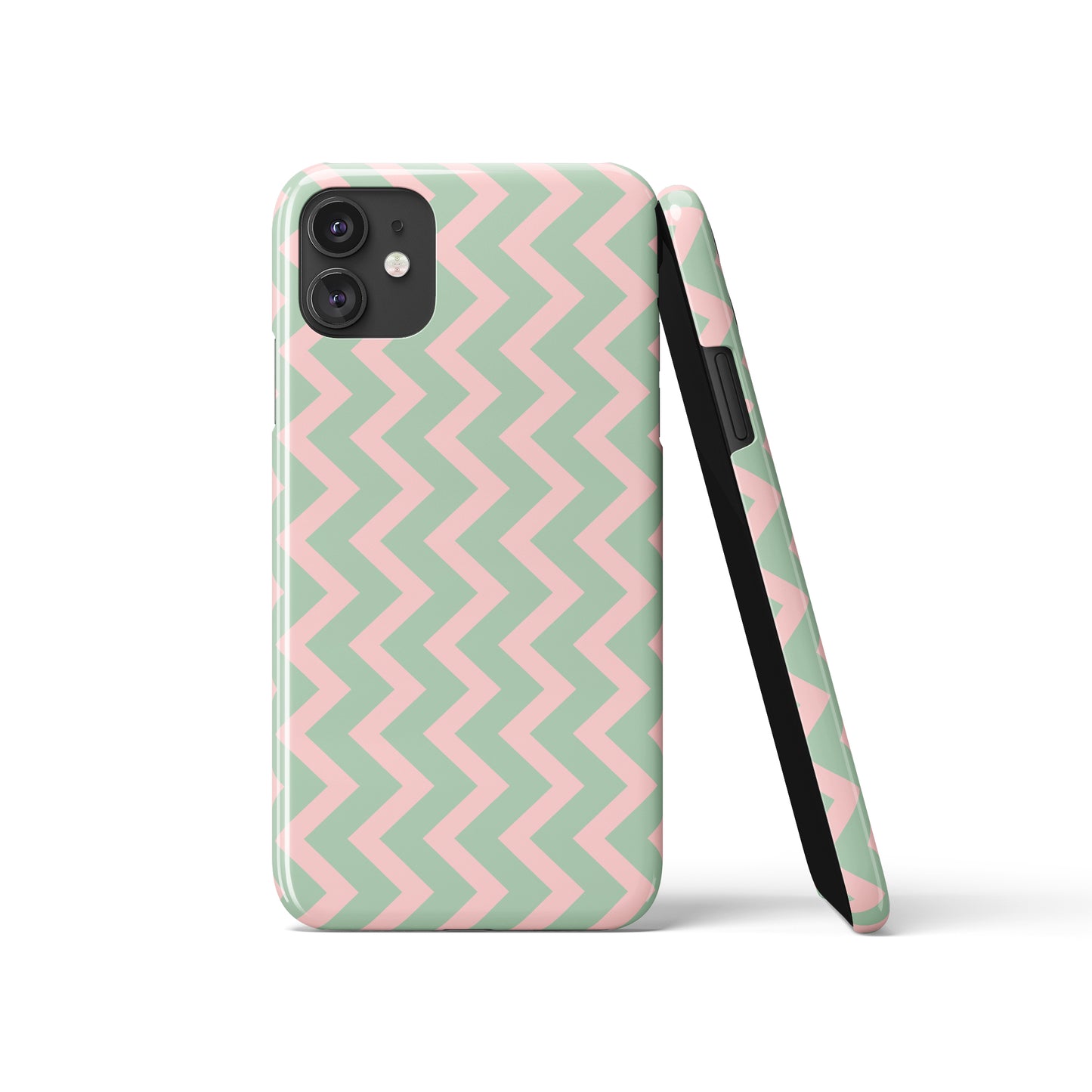 Pastel Zig Zag Pattern iPhone Case