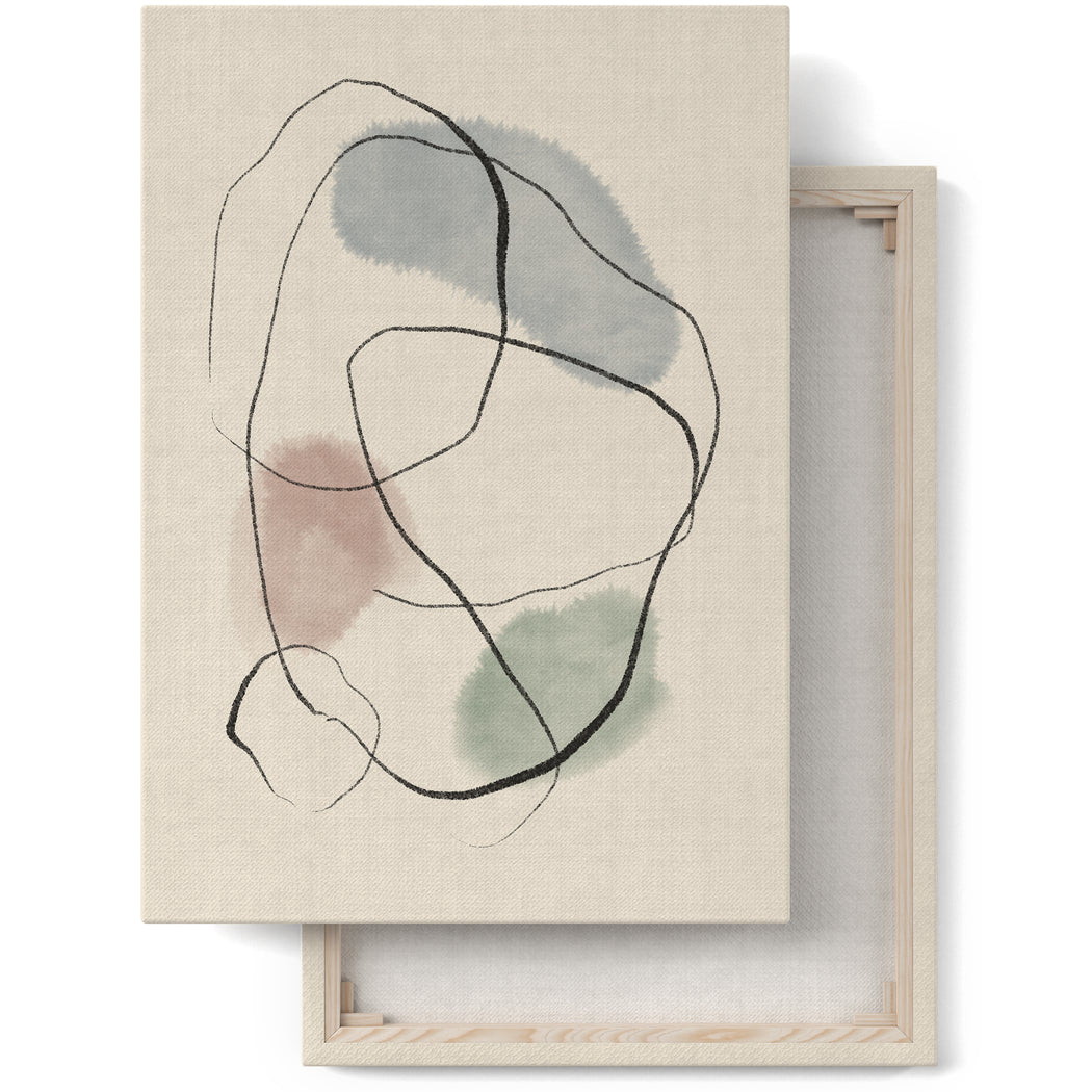 Delicate Abstract Minimalist Canvas Print