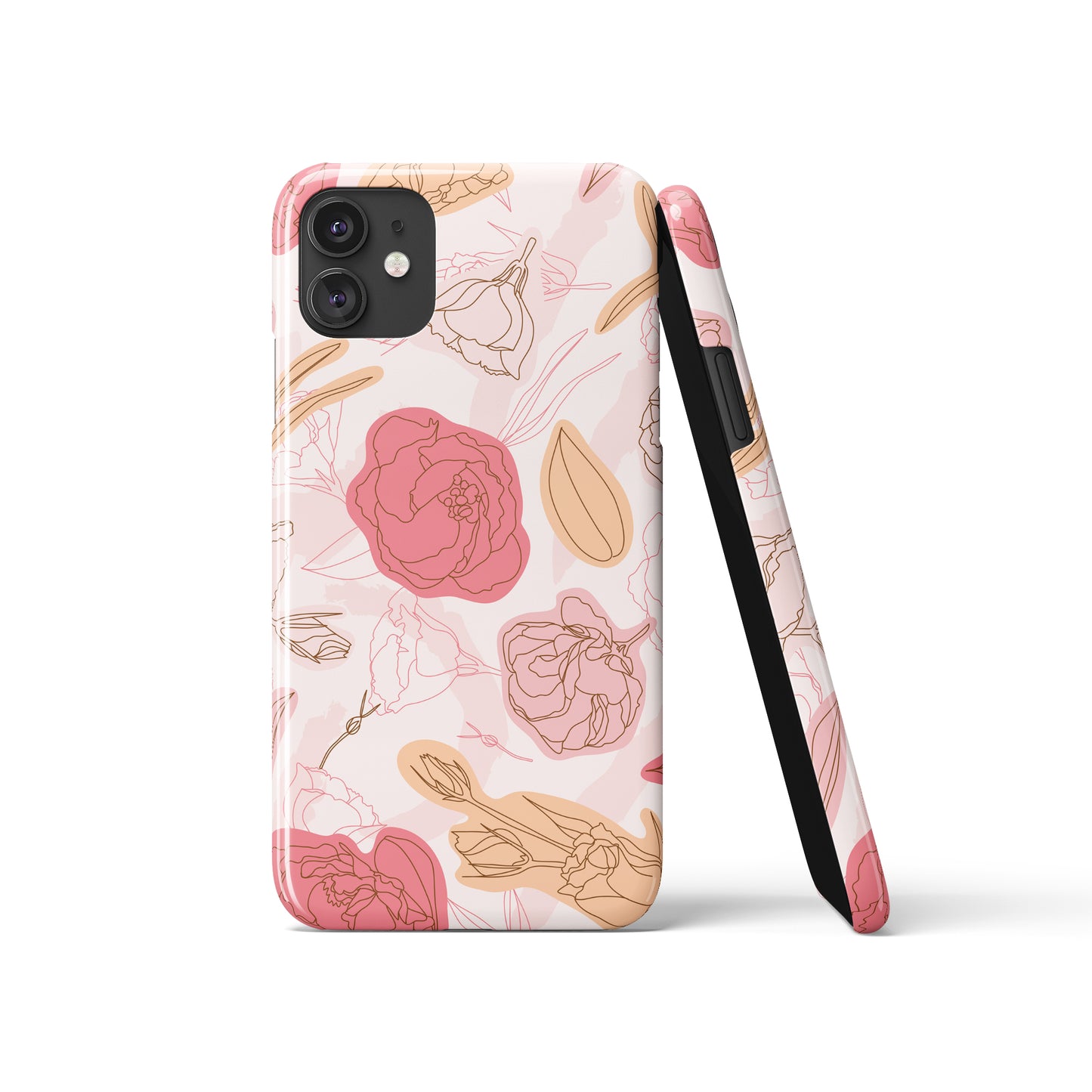 Pink Roses Floral iPhone Case