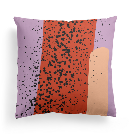 Modern Colorful Abstract Art Throw Pillow