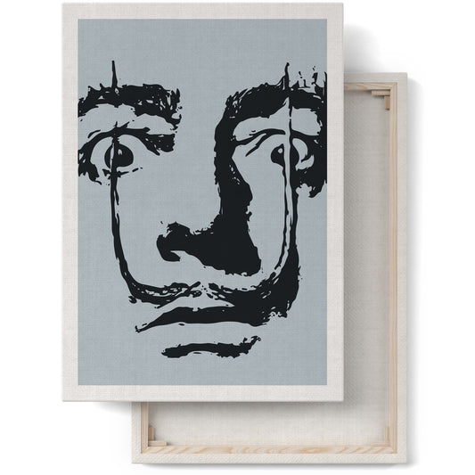 Salvador Dali Portrait Canvas Print