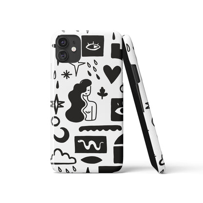 Black&White Modern iPhone Case