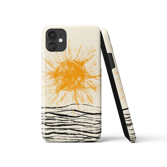 Handdrawn Sun iPhone Case