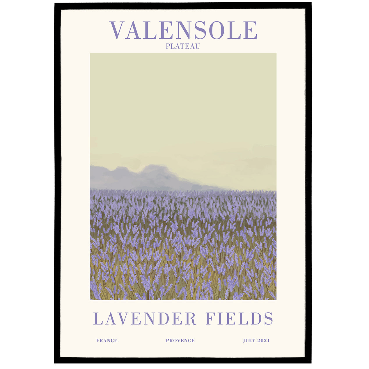 Valensole Plateau, France Poster