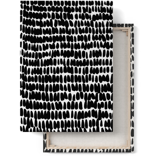 Black and White Abstract Canvas Print