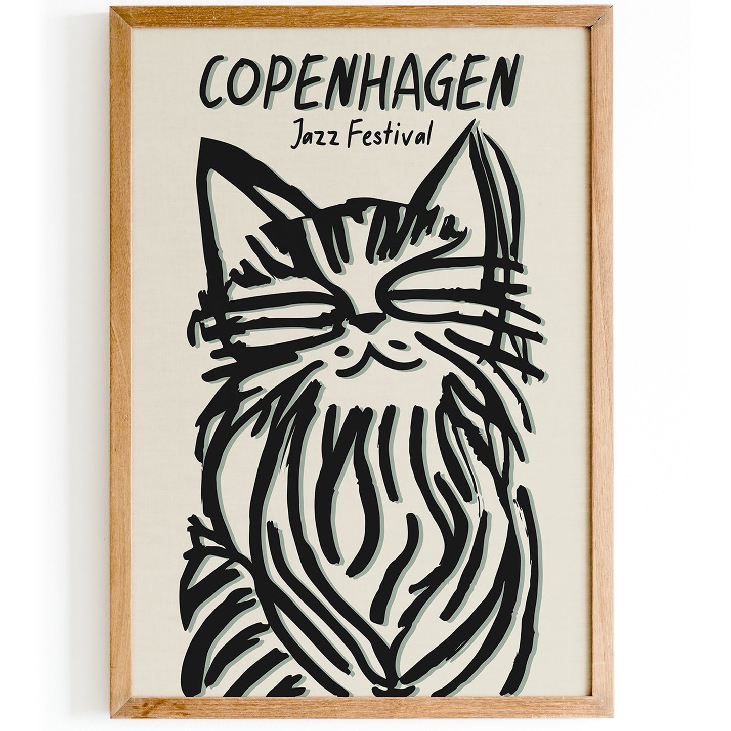 Copenhagen Jazz Festival Cat Poster