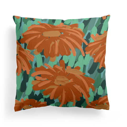 Painted Le Jardin Decorative Throw Pillow