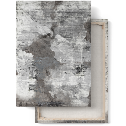 Painted Modern Grey Wall Art Canvas Print