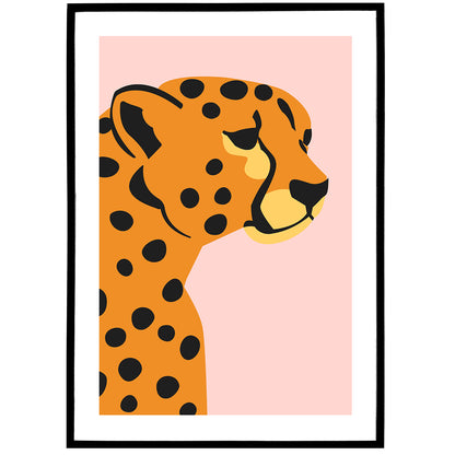 Leopard Profile Poster