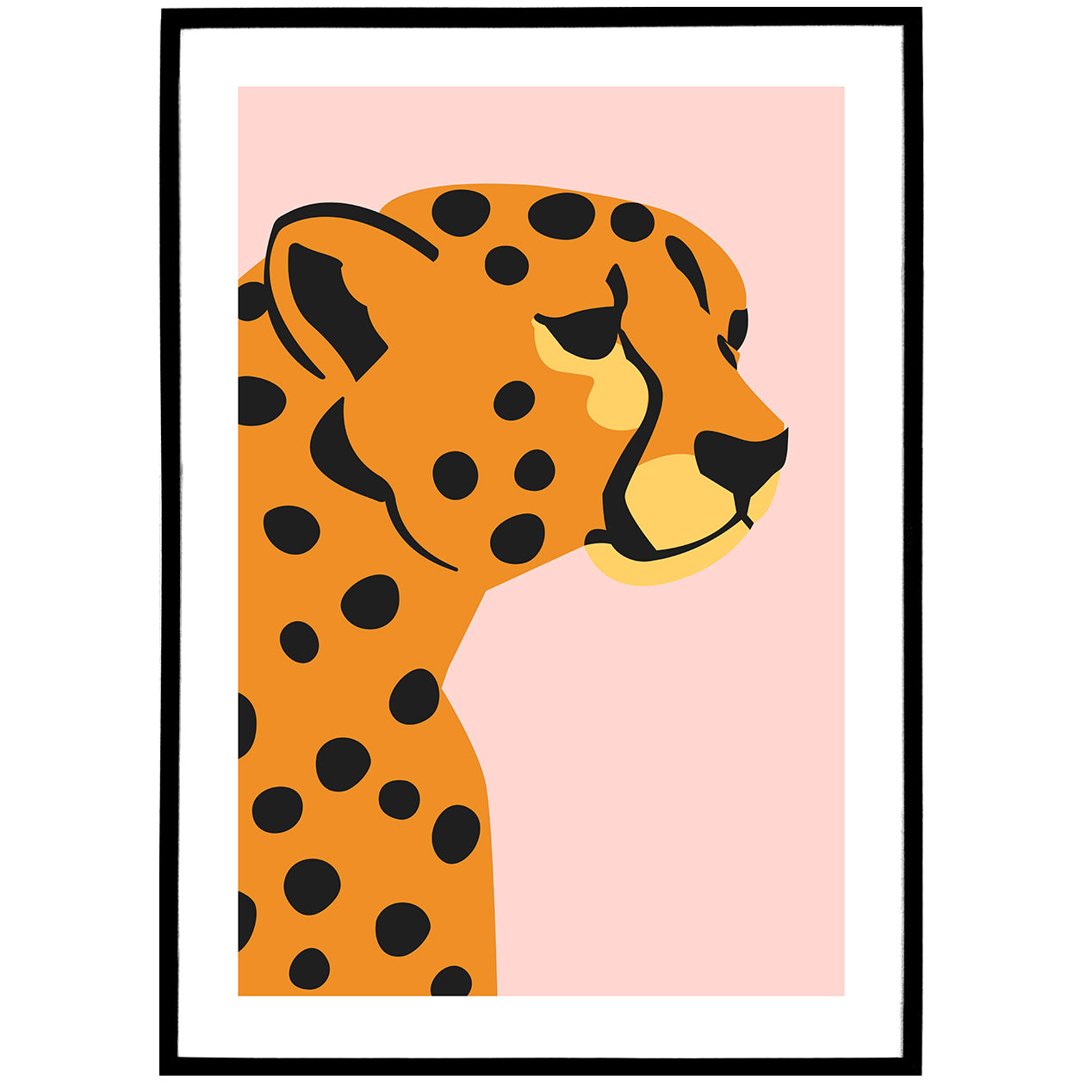 Leopard Profile Poster