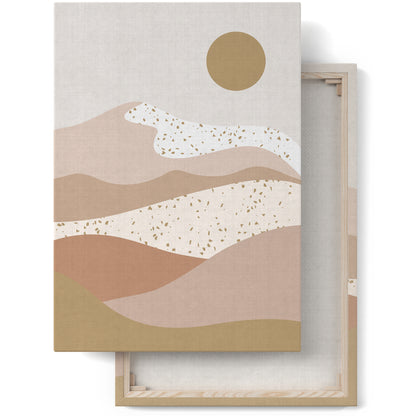 Beige Boho Sunny Canvas Print