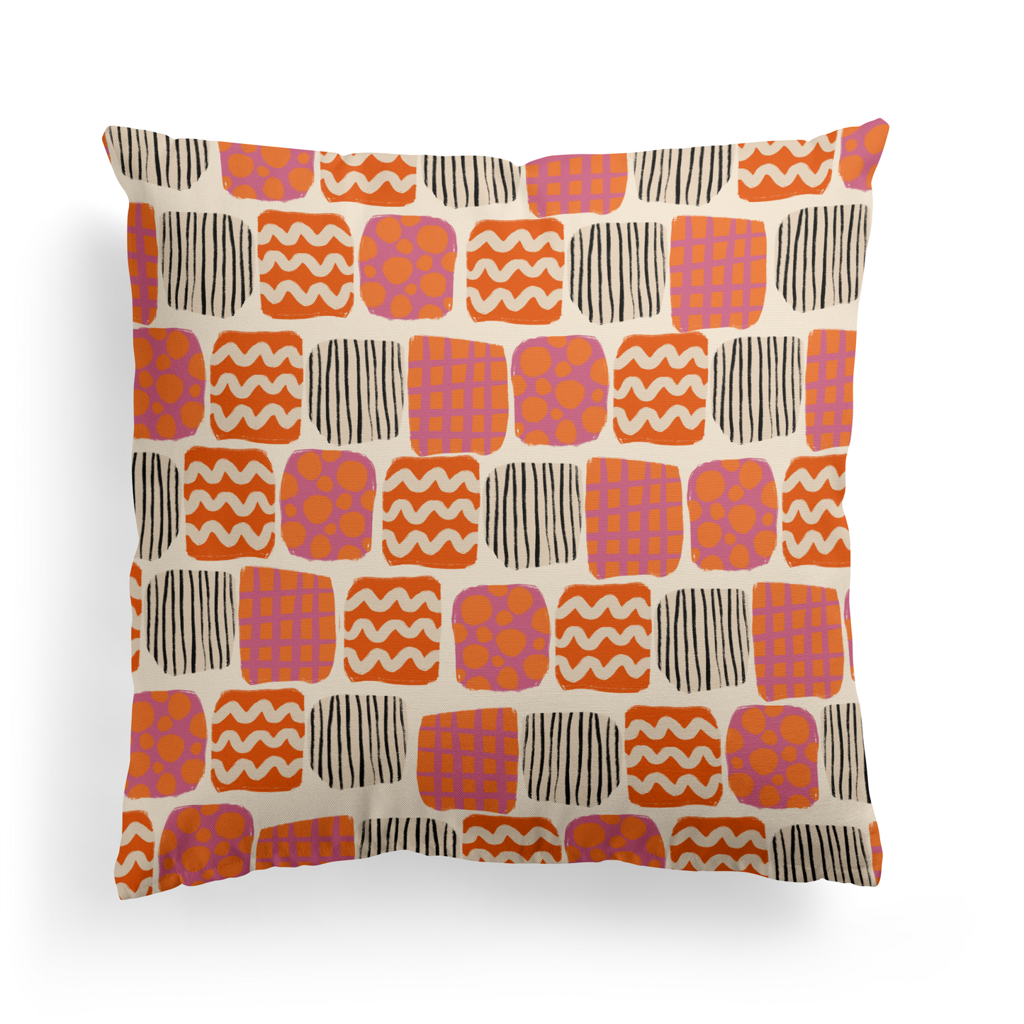 Modern Rustic Pattern Throw Pillow