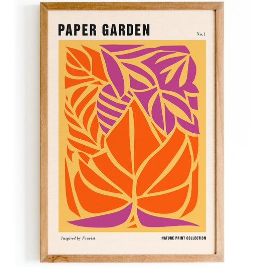 Tropical Paper Garden Art Print