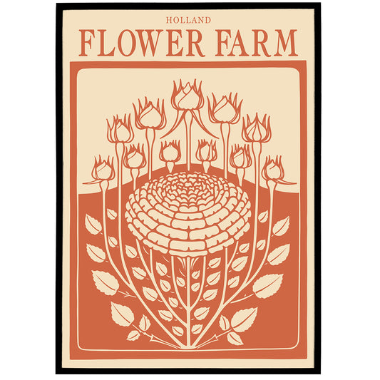 Flower Farm, Holland Poster