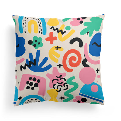 Pillow with Happy Pattern