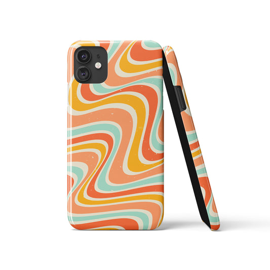 Groovy 70s Pattern iPhone Case