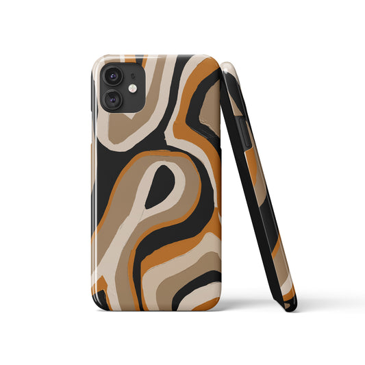 Painted Neutral Pattern iPhone Case