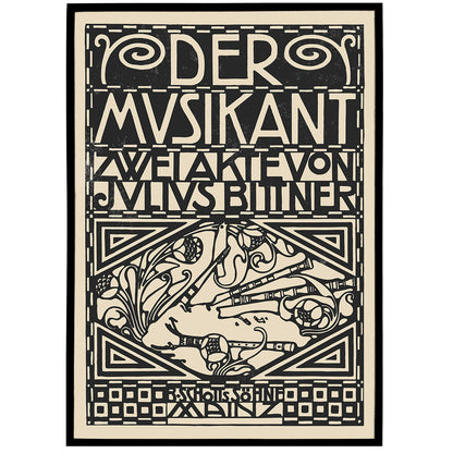 Der Musikant, K. Moser Poster