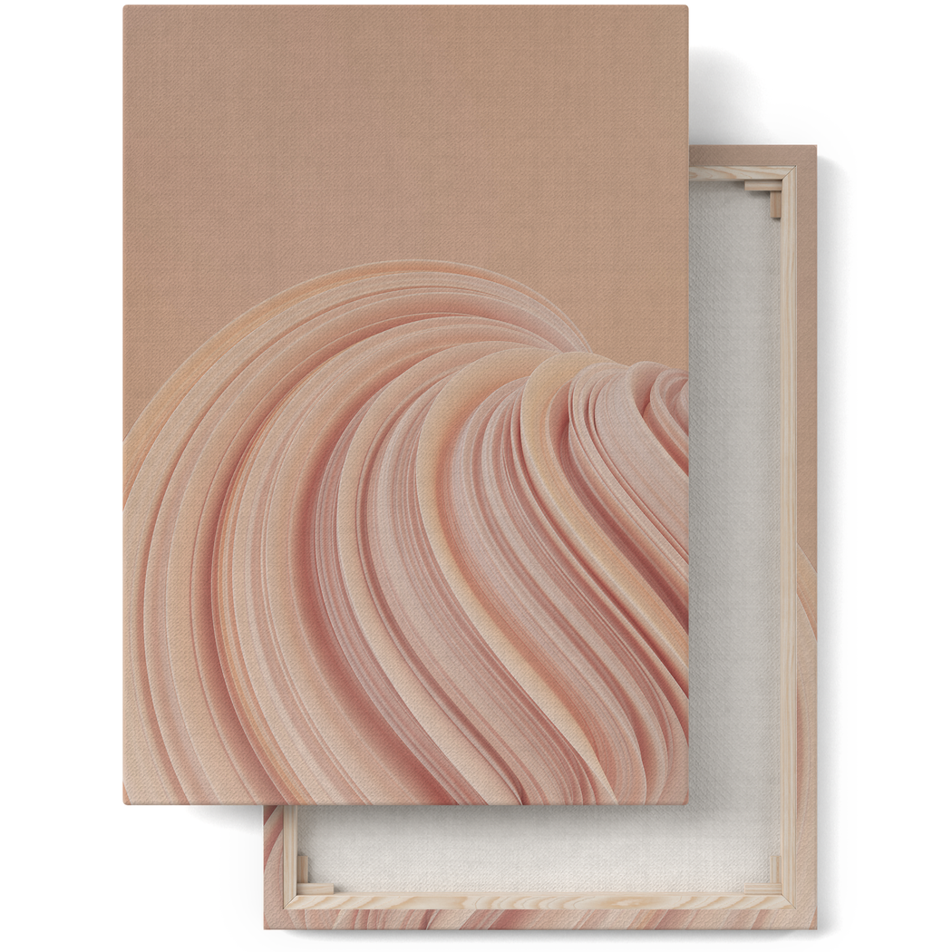 Beige Modern Abstract Photography Canvas Print
