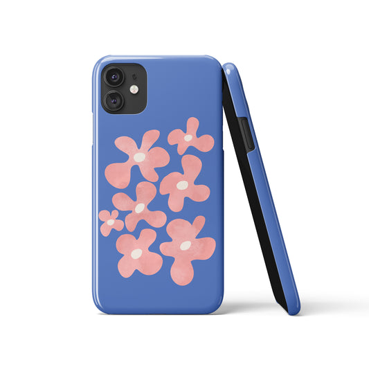 Cute Purple iPhone Case with Flowers