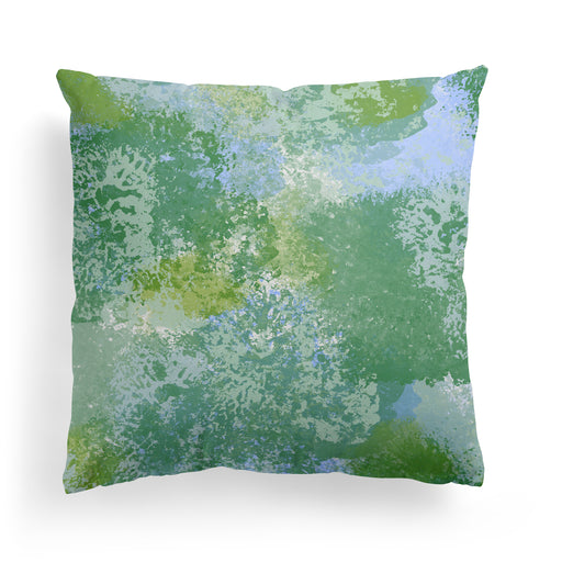 Painted Abstract Forest Throw Pillow