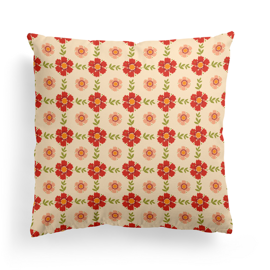 Laura Ashley Inspired Pattern Throw Pillow