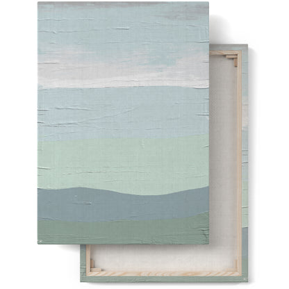 Painted Mint Abstract Art Canvas Print