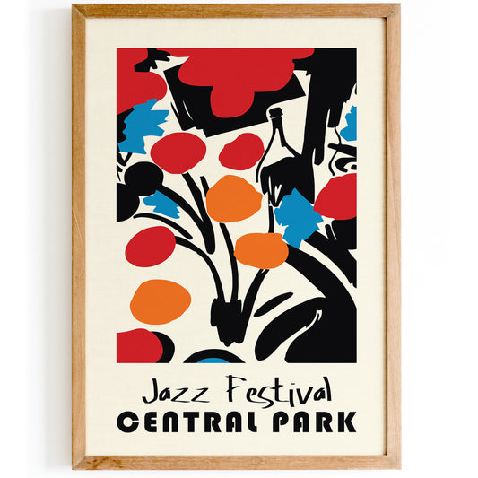 Jazz Festival Central Park NY Poster