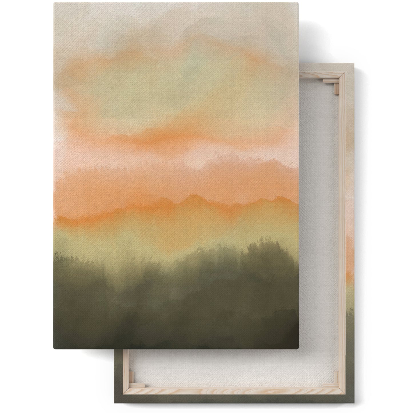 Artistic Sunset Painting Canvas Print