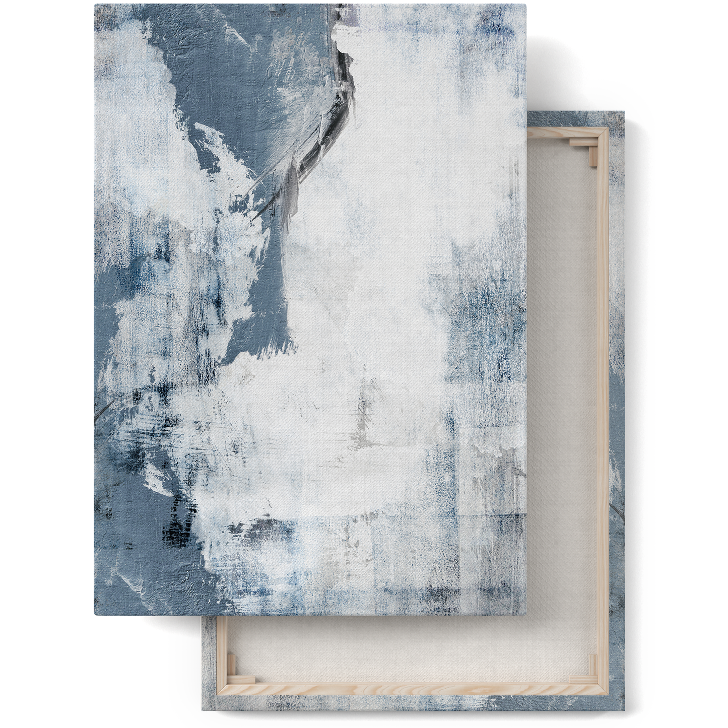 Blue Abstract Wave Canvas Print