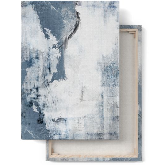 Blue Abstract Wave Canvas Print