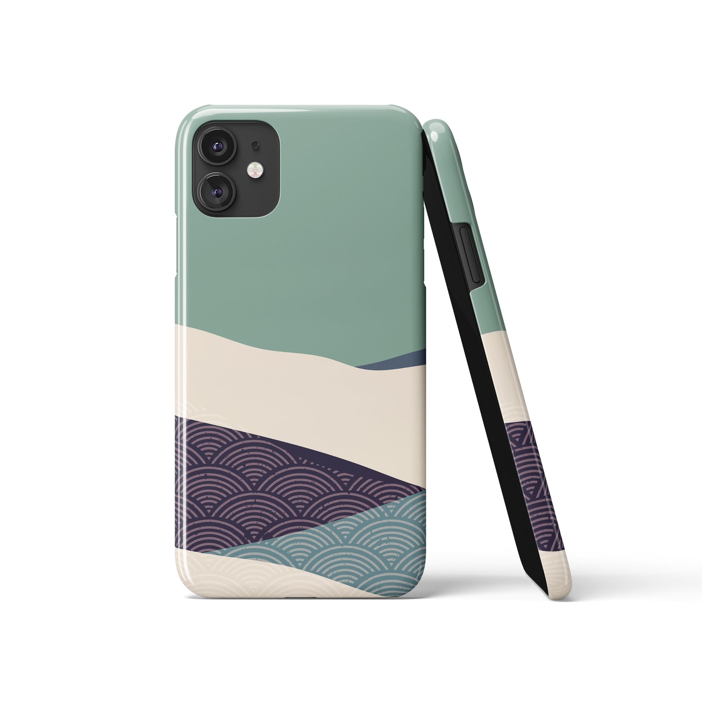 Mint Mountains iPhone Case