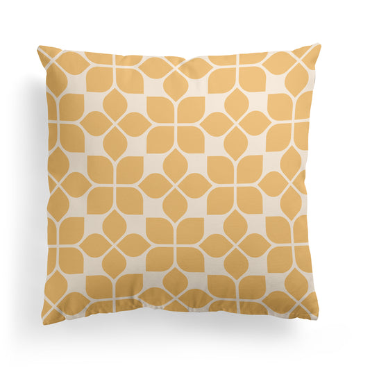 Yellow Art Deco Throw Pillow