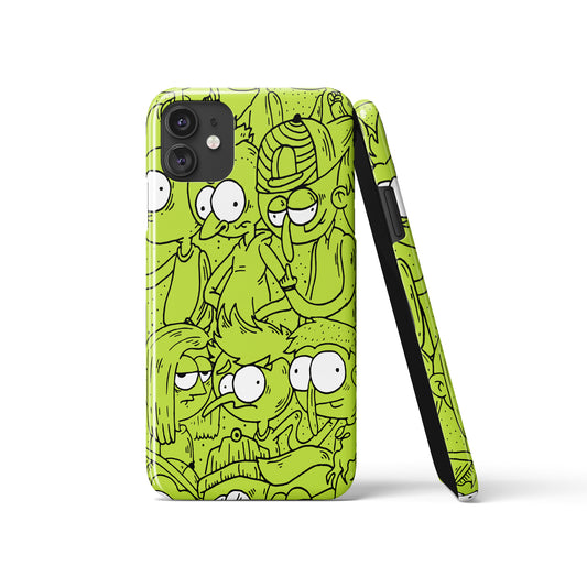 Rick and Morty Green iPhone Case