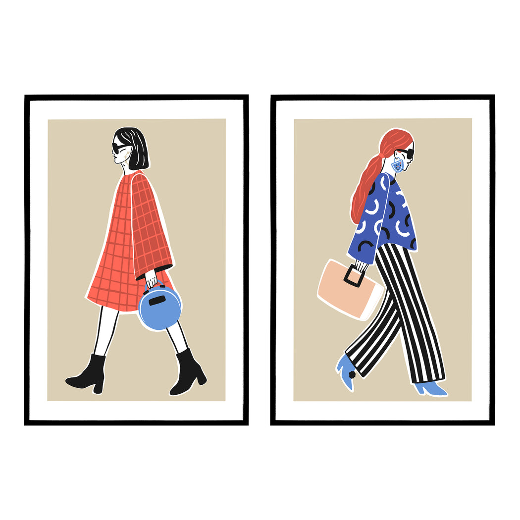 Set of 2 Fashion Vogue Inspired Posters