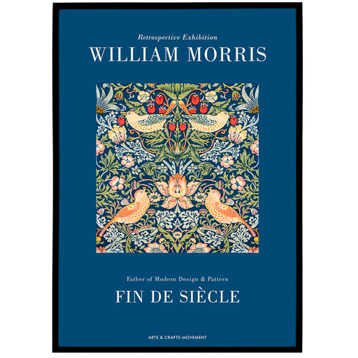 William Morris, Blue Floral Poster