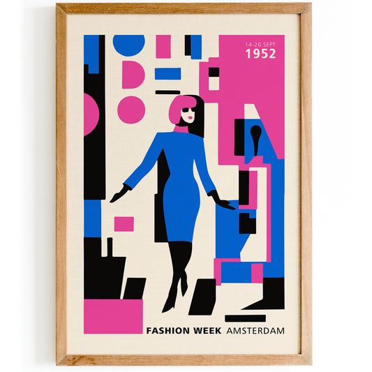 Retro Modern Fashion Week Poster