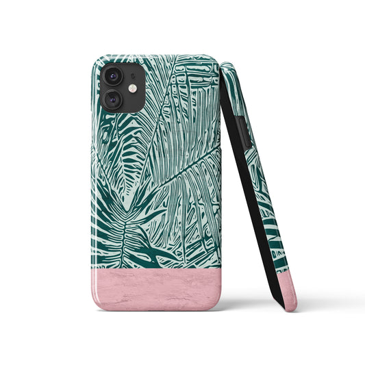 Green Tropical Pattern iPhone Case