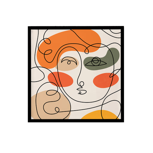 Picasso Woman Face Line Art Print
