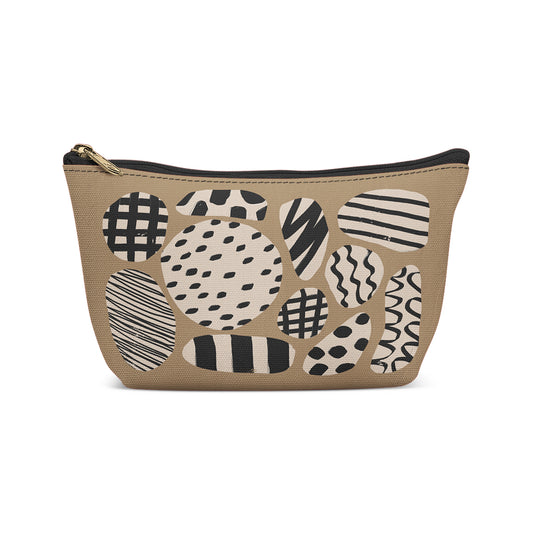 Abstract Beige Art Make-up Bag