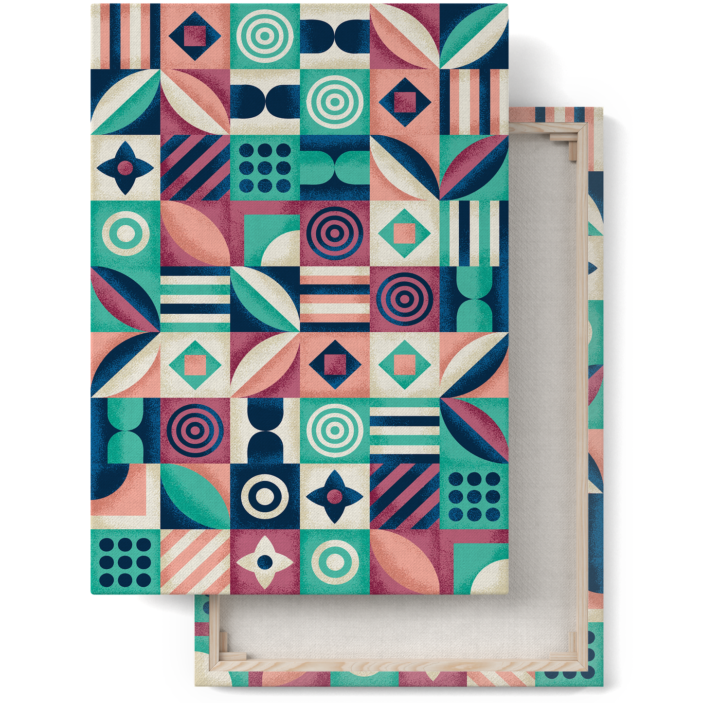 Colorful Bauhaus Inspired Canvas Print